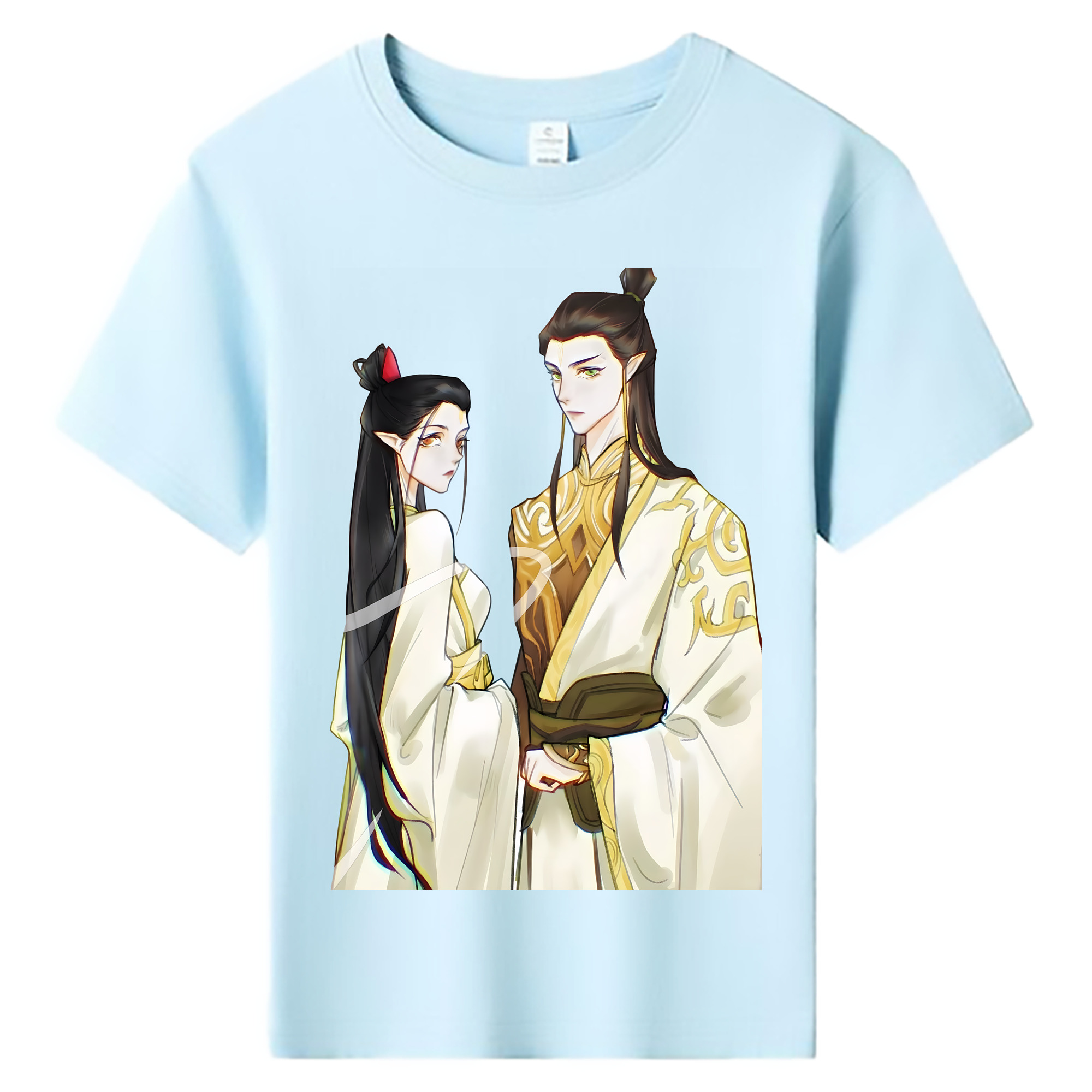 （画像用） Ne Zha 2 ナタ 魔童の大暴れ 綿100％キッズTシャツ（フロントプリント）